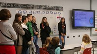 French Exchange students at Chenango Bridge Elementary