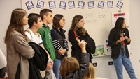 French Exchange students at Chenango Bridge Elementary