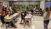 French Exchange students at Chenango Bridge Elementary