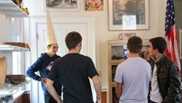 French Exchange students at Chenango Schoolhouse Museum