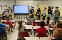 French Exchange students at Chenango Bridge Elementary