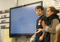 French Exchange students at Chenango Bridge Elementary