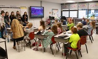 French Exchange students at Chenango Bridge Elementary