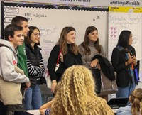 French Exchange students at Chenango Bridge Elementary