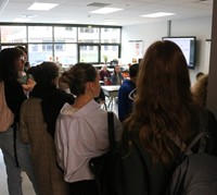 French Exchange students at Chenango Bridge Elementary