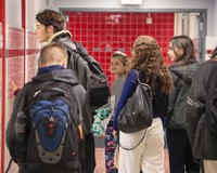 French Exchange students at Chenango Bridge Elementary