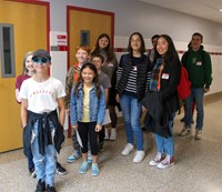French Exchange students at Chenango Bridge Elementary