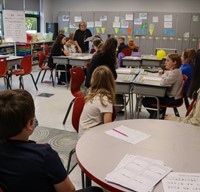 French Exchange students at Chenango Bridge Elementary