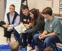 French Exchange students at Port Dickinson Elementary