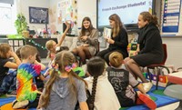 French Exchange students at Port Dickinson Elementary