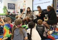 French Exchange students at Port Dickinson Elementary