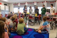 French Exchange students at Port Dickinson Elementary