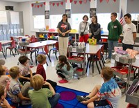 French Exchange students at Port Dickinson Elementary