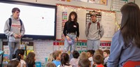 French Exchange students at Port Dickinson Elementary