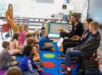 French Exchange students at Port Dickinson Elementary