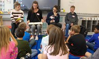 French Exchange students at Port Dickinson Elementary