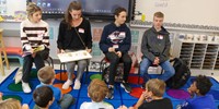 French Exchange students at Port Dickinson Elementary