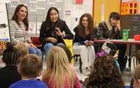 French Exchange students at Port Dickinson Elementary