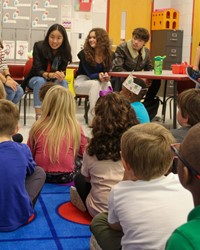 French Exchange students at Port Dickinson Elementary