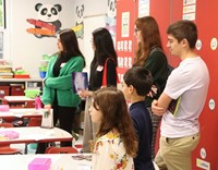 French Exchange students at Port Dickinson Elementary