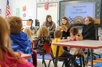 French Exchange students at Port Dickinson Elementary