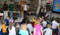 French Exchange students at Port Dickinson Elementary