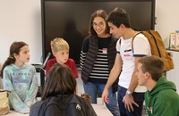 French Exchange students at Port Dickinson Elementary