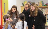 French Exchange students at Port Dickinson Elementary