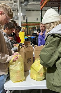 French Exchange students at CHOW Warehouse