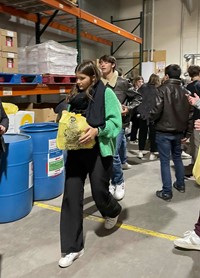 French Exchange students at CHOW Warehouse