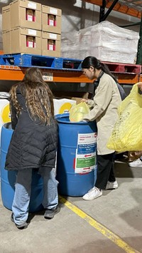 French Exchange students at CHOW Warehouse