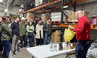 French Exchange students at CHOW Warehouse