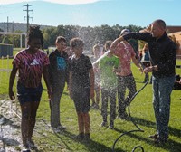 students participating in Warrior Run