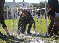 students participating in Warrior Run