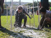 students participating in Warrior Run