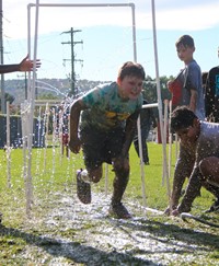 students participating in Warrior Run