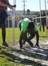 students participating in Warrior Run