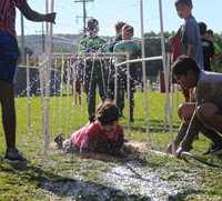 students participating in Warrior Run