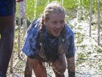 students participating in Warrior Run