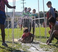 students participating in Warrior Run