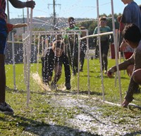 students participating in Warrior Run