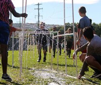 students participating in Warrior Run