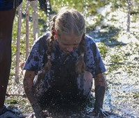 students participating in Warrior Run