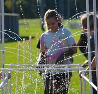 students participating in Warrior Run