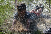 students participating in Warrior Run