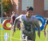 students participating in Warrior Run