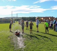 students participating in Warrior Run