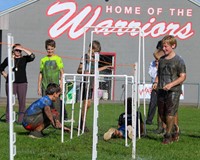 students participating in Warrior Run