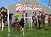 students participating in Warrior Run