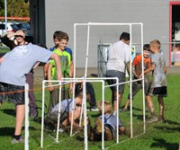 students participating in Warrior Run